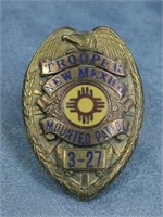 1940s New Mexico Mounted Patrol Trooper Badge