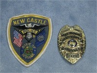 Vtg Police Captain Badge & Parch