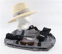 Joseph Ribkoff Bag, Summer Hat, Vuarnet Glasses