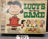 Charlie Brown Peanuts Lucy Tea Party Game