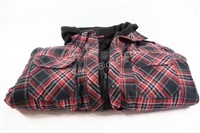 BC Clothing Hooded XXL Plaid Jacket