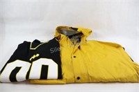 Pier '91 2XL Rain Gear Jacket & Batman Jersey