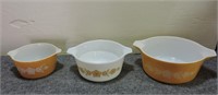 Pyrex "Golden Butterfly" Bowls