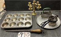 Kitchen Lot Chopper Candleabra Muffin Tin Tray