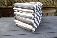 Set of Five Patio Chair Seat Cushions,