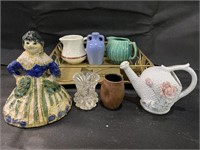 VTG Studio Pottery Woman, Creamers & More