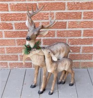 Resin Large Mother & Fawn Floor 24" Figurine