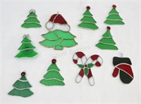 Artisian Stain Glass Tree Ornaments & Window Decor