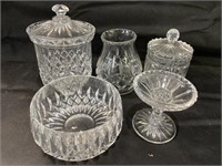 VTG Pressed Glass Bowl & More