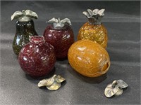 Crackle Art Glass Fruit