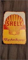 SHELL GAS SIGN 8 X 12