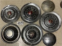Lot of Hubcaps Chevy Dodge Graham