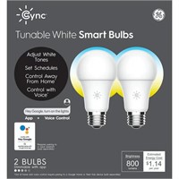 GE CYNC Smart LED Light Bulb, Tunable White AZ3