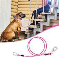5' Pink Short Leash for Dog Training A14