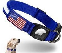 Lg Blue AirTag Feeyar Dog Collar A14
