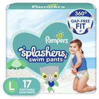 2X Pampers Splashers Swim Diapers Size L 17pk M81