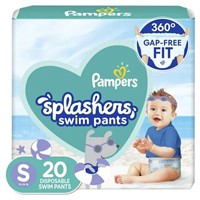2X Pampers Splashers Swim Diapers Size S 20pk M81