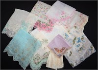 Vintage Ladies Organza Handkerchiefs (10)