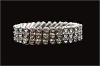 Vintage Rhinestone Stretch Bracelet