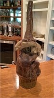 Ceramic Glazed Goblin Troll Jug 16 in Tall