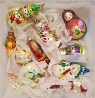 Vintage Glass Christmas Ornaments 10+