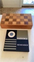 Wood Chess Board Sudoku Wood and Sudoku Remember