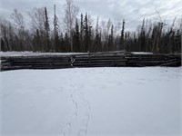 3x Piles Of Roughly 100 Cut Spruce Trees