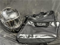 Harley Davidson Helmet & Satchels; XL