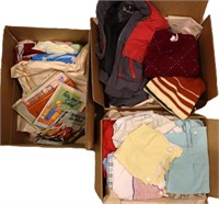 3 Boxes Vintage Boys' Clothing & Books