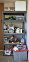 Utility Shelf w/ Home Improvemen Supplies, Tools +