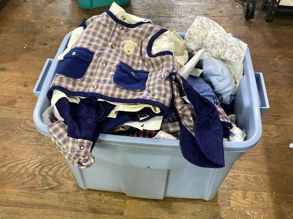 Tote of Children’s Clothes