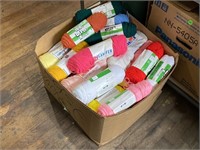 HUGE Box of Yarn Skeins