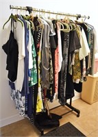 Clothing Rack w/ Women's Plus Size Clothes