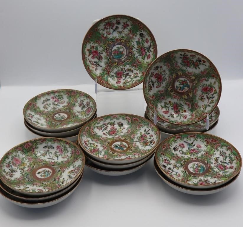 Asian Style Saucer Plates