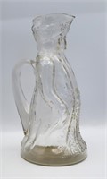 Vintage Colonial Man Glass Syrup Pitcher