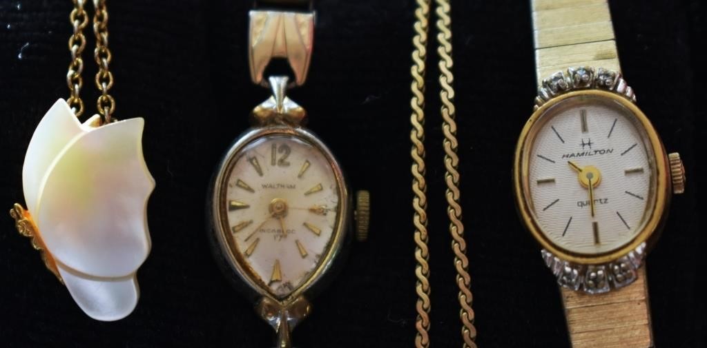 Vintage Ladies Watches & Necklaces