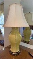 Asian Inspired Faux Bamboo Table Lamp Mid Century