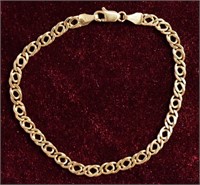 18k Gold Chain Bracelet