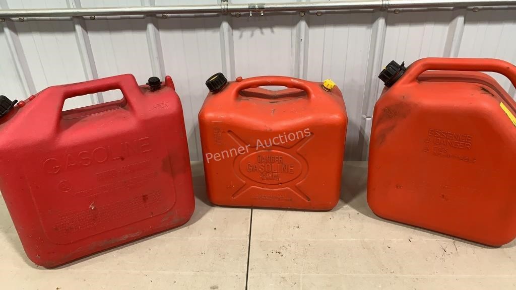 (3) Jerry Cans 20-25 Liter