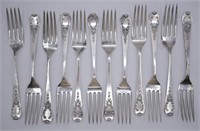 1909 Whiting Sterling Silver Madame Jumel Forks
