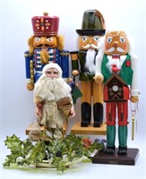 Group of Christmas Nutcrackers & Santa