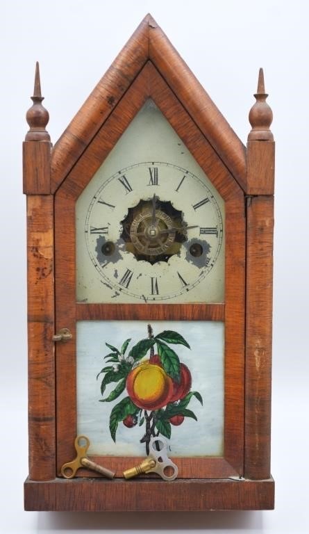 ca. 1850's Mini Steeple Shelf Clock