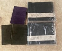 Velvet notebooks handmade paper, Soft leather