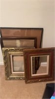 Stack Picture frames, 2 vintage wood made in