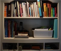 Collection of Cookbooks & Office Supplies