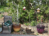 Outdoor Garden Pots, Hooks, Bird Feeders & More