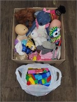 Box of kids toys