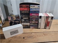 Box of vintage v h s tapes
