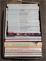 Box of Vintage cook books