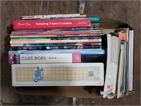 Box of cook books and recipes
